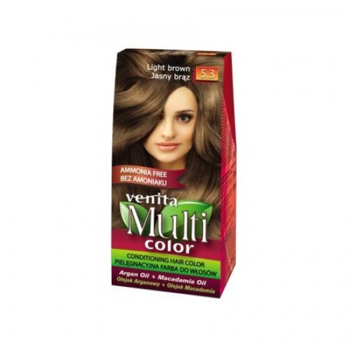 Venita Multi Color Βαφή Μαλλιών - 5.3 Καστανό Ανοιχτό 