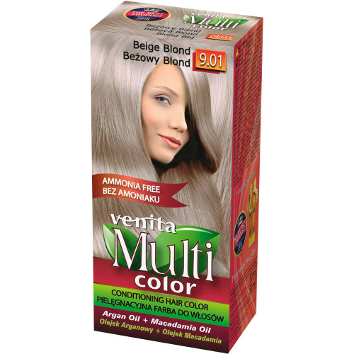 Venita Multi Color Βαφή Μαλλιών - 9.01 Ξανθό Μπέζ