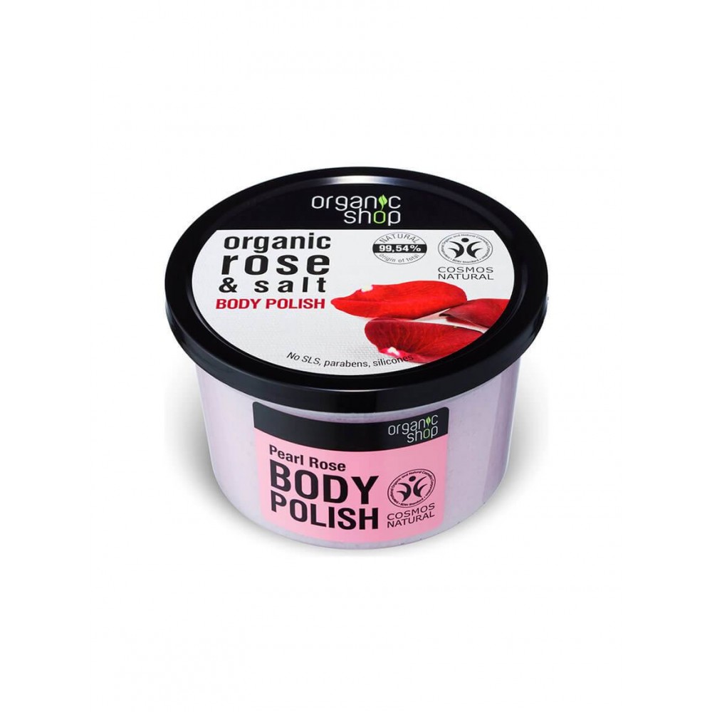 Organic Shop Body Polish Pearl Rose 250ml